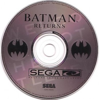 Batman Returns for the Sega CD - Disk in Clear Case