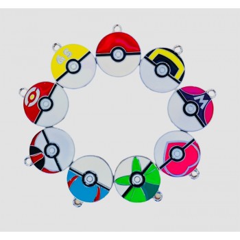 Pokémon Charms Pokemon Balls Collectible Box - 9pcs