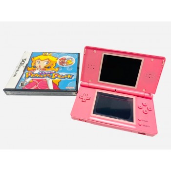 Barbie Pink Nintendo DS Lite Console Bundle w/ Princess Peach
