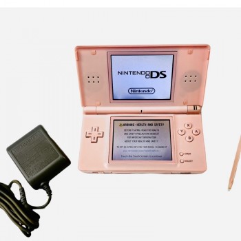 DS Lite Pink - New Nintendo DS Lite Coral Pink - Bundle