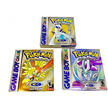 Gameboy Color Pokemon Games Boxed - Pokemon Gold Silver & Crystal*
