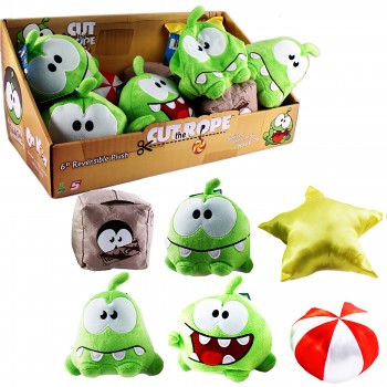 Toy - Cut the Rope - Switch-A-Roos - 6" - 16 pc - Assorted (6 Eating/Candy 4 Smile/Star and 6 Sad/Box) (Round 5)