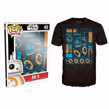 Novelty - Funko - T-Shirt - POP - Size XL - Star Wars Episode 7 - BB-8 Blueprint