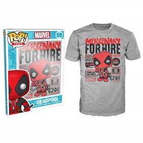 Novelty - Funko - T-Shirt - POP - Size Small - Deadpool - Hire