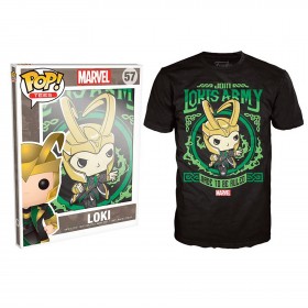 Novelty - Funko - T-Shirt - POP - Size Medium - Marvel - Loki's Army Poster