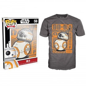 Novelty - Funko - T-Shirt - POP - Size Medium - Star Wars Episode 7 - BB-8 Type Poster