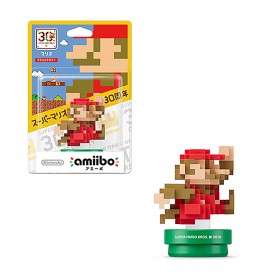 Mario 30th Anniversary Amiibo - 8bit Classic Color Mario Wii U Amiibo