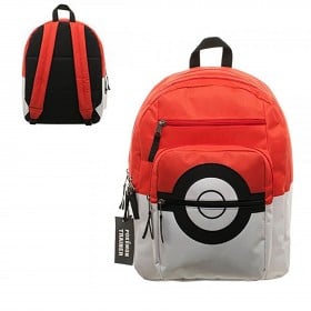Pokemon Pokeball Backpack with Trainer Bag Charm