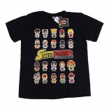 Street Fighter Mini Characters Black T-Shirt Medium Lineup