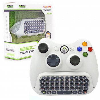 Xbox 360 Text Pad Controller Adapter White