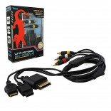 Universal AV Cable Works Wii 360 PS2 PS3 - 6ft Gold Plated