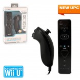 Black Wii/Wii U Controller Bundle w/Wireless Nunchuk & Remote (KMD)