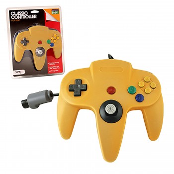 N64 Controller Solid Yellow Original Style Replacement (TTX Tech)