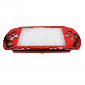 PSP 1000 - Repair Part - Metallic Faceplate - FRONT SHELL ONLY - Metallic Flame Red (Third Party)