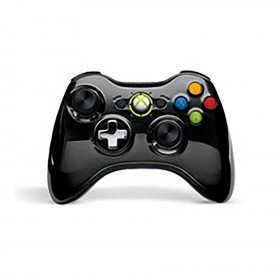 Xbox 360 - Controller - Wireless - Refurbished - Chrome Black (Microsoft)