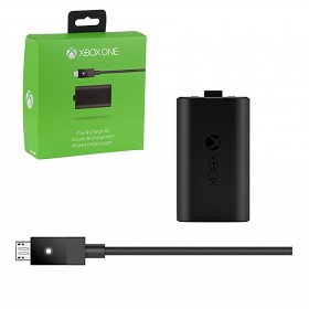 Xbox One - Charger - Play and Charge Kit - Black (Microsoft)