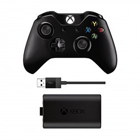 Xbox One - Controller - Wireless - Refurbished - Controller with Play and Charge Kit (Microsoft)