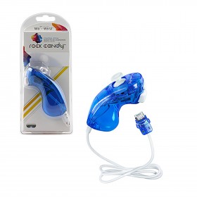 Wii/Wii U - Controller - Rock Candy - Nunchuk - Blue (PDP)