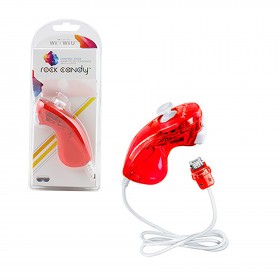 Wii - Controller - Rock Candy - Nunchuk - Red (PDP)