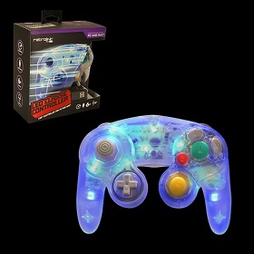 PC - Controller - Wired - Gamecube Style - USB Controller for PC&MAC - Blue LED (Retrolink)
