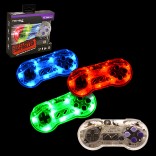 PC USB Wired SNES Controller - Super Nintendo Style USB Controller for PC & MAC - Blue/Red/Green LED