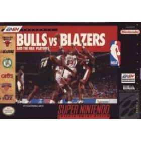 Super Nintendo Bulls vs. Blazers and the NBA Playoffs Pre-Played - SNES