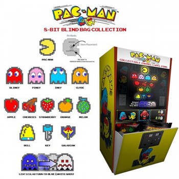 Novelty - Pins - Pac-Man 8-Bit Assortment - 28pcs PDQ