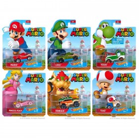 Toy - Hot Wheels - Super Mario - Character Cars - 8pc Assortment