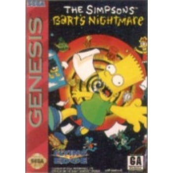 Sega Genesis Simpsons: Bart's Nightmare Pre-Played - GEN