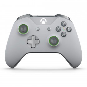 Xbox One S - Controller - Wireless - 3.5mm - Grey/Green (Microsoft)