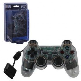 PS2 Controller Wired New Similar functions of DualShock 2 Crystal Clear (TTX Tech)