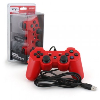 Ps3 Controller Wired Usb Controller Pc Compatible Red (ttx Tech)