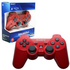 PS3 Official Sony Dual Shock 3 Controller Red Playstation 3 Wireless Controller
