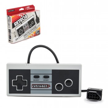 NES - Controller - Wired - 8-Bit - Classic Color (Retro-Bit)