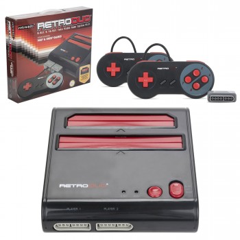 RetroDuo - Console - SNES&NES Dual 2in1 System - Red/Black (Retro-Bit)