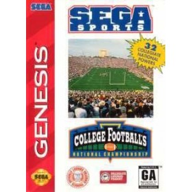 Sega Genesis College Football's National Championship Pre-Played - GENESIS