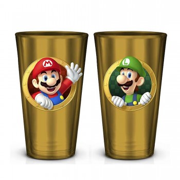 Novelty - Pint Glass - Super Mario - Mario&Luigi Pint Glass