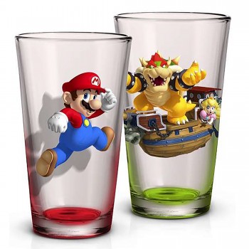 Novelty - Pint Glass - Super Mario - 2 Pack Pint Glass