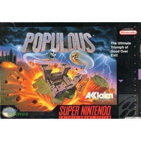 Super Nintendo Populous Pre-Played - SNES