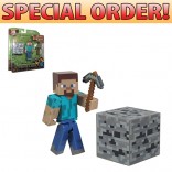So Toy Minecraft Action Figure 3' Core Steve With Accessory 9 Pack