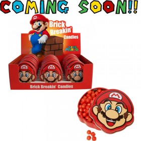 Super Mario Brick Breaking Candy Tins 18 Pack by Nintendo