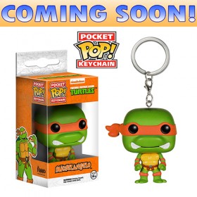 Toy Pocket Pop Keychain- Vinyl Figure Teenage Mutant Ninja Turtles Michelangelo