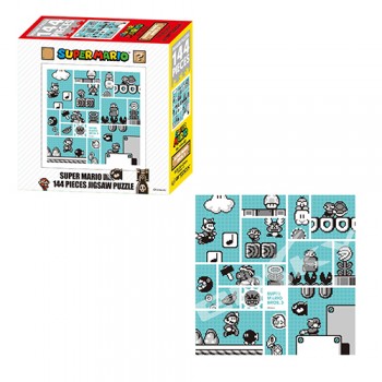 Toy Puzzle Super Mario 30th Anniversary Blue Jigsaw Puzzle