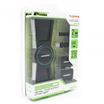 Xbox 360 Charger Induction Charger Black (KMD Komodo)