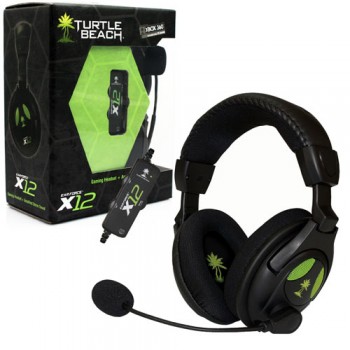 Xbox 360 Headset Ear Force X12 USB Stereo Gaming Headset w/ Mic by Turtle Beach