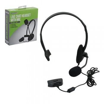 Xbox 360 Headset Live Chat Headset With Mic Black Small (sumoto)