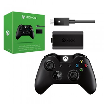 XBOX One Wireless Controller w/ Play & Charge Kit Black by Microsoft