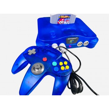 Blue N64 Console - Blue Nintendo 64 Complete