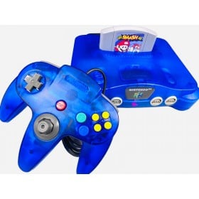 Renewed Blue N64 Console - Blue Nintendo 64 Complete