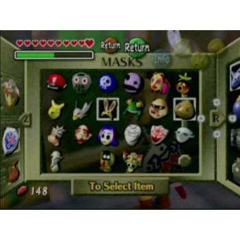 N64 The Legend of Zelda Majora's Mask - Nintendo 64 Majoras Mask Gold - Game Only
